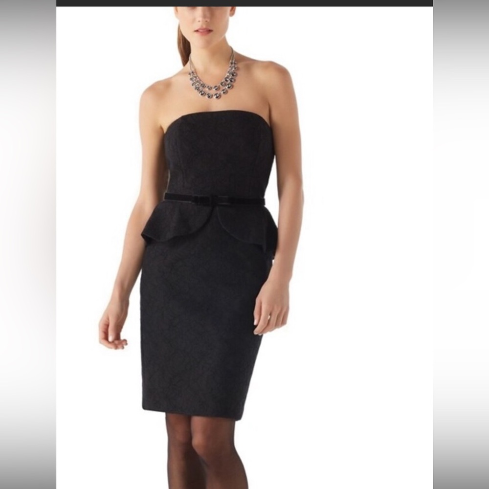 White House Black Market Lace Peplum Dress size 8
